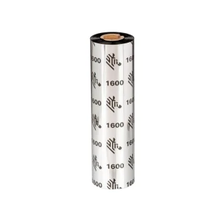 Product: Zebra Wax Ribbon; 110mmx450m; 1600; Standard; 25mm core