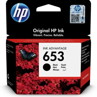 HP 653 Black Original Ink Advantage Cartridge