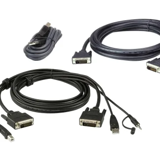 ATEN 1.8M USB DVI-D Dual Link Dual Display Secure KVM Cable Kit