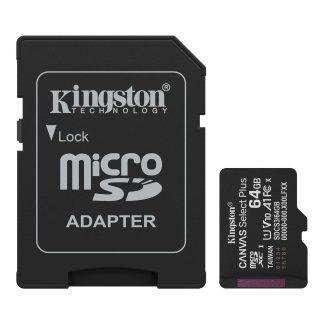 Kingston Canvas Select Plus MicroSD Memory Card 64GB