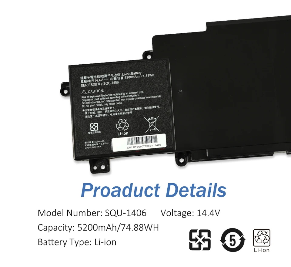 Mechrevo OEM Battery SQU-1406
